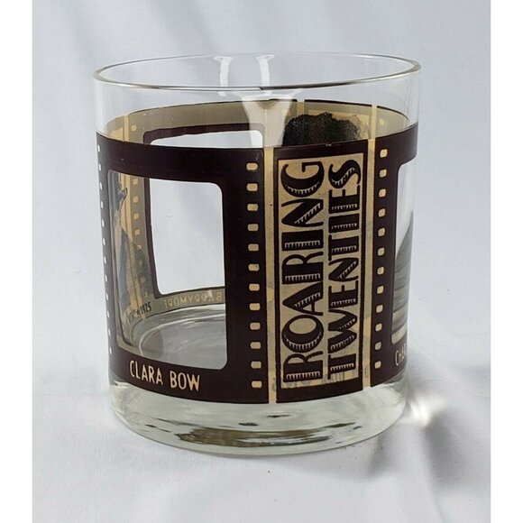 Roaring Twenties Houze Art Film Star Whiskey Glasses Cocktail Barware Vintage - Picture 5 of 12